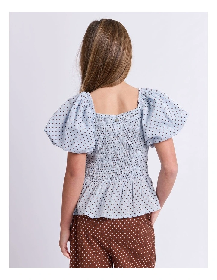 Bobbi Top (8-16 Years) in Light Blue image 5