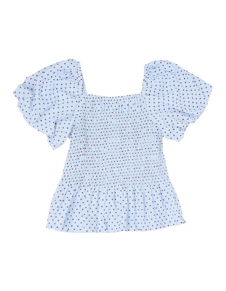 Bobbi Top (8-16 Years) in Light Blue image 7