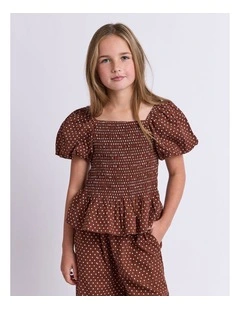 Bobbi Top (8-16 Years) in Chocolate