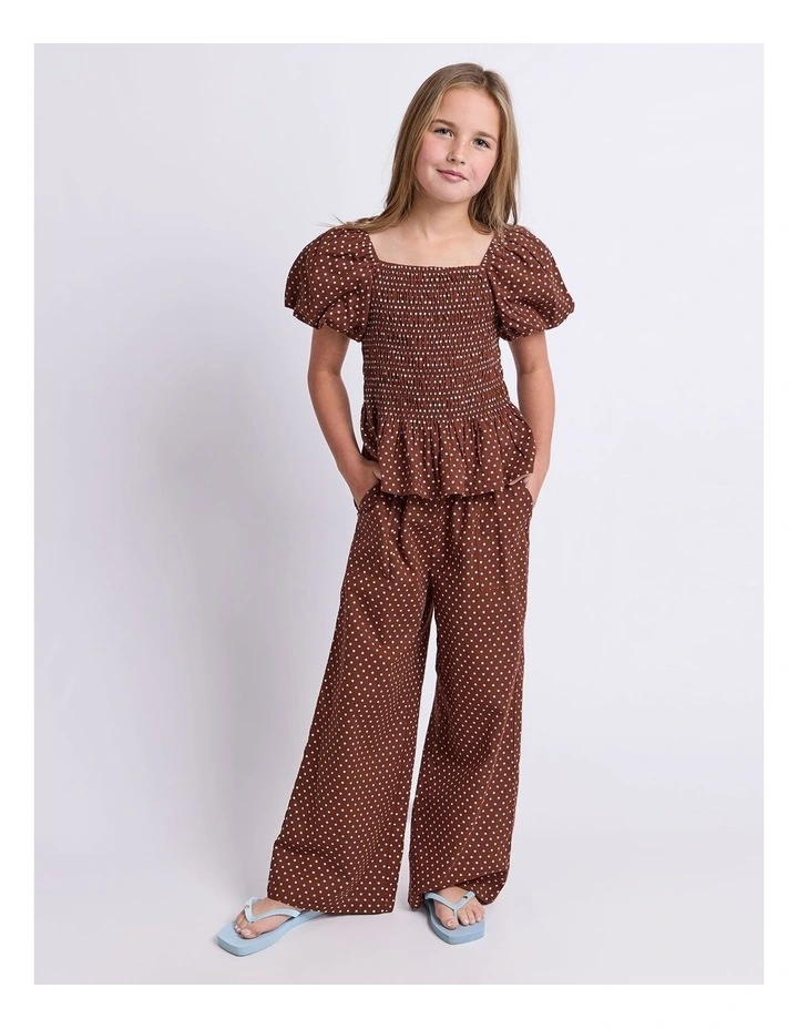Bobbi Top (8-16 Years) in Chocolate image 3