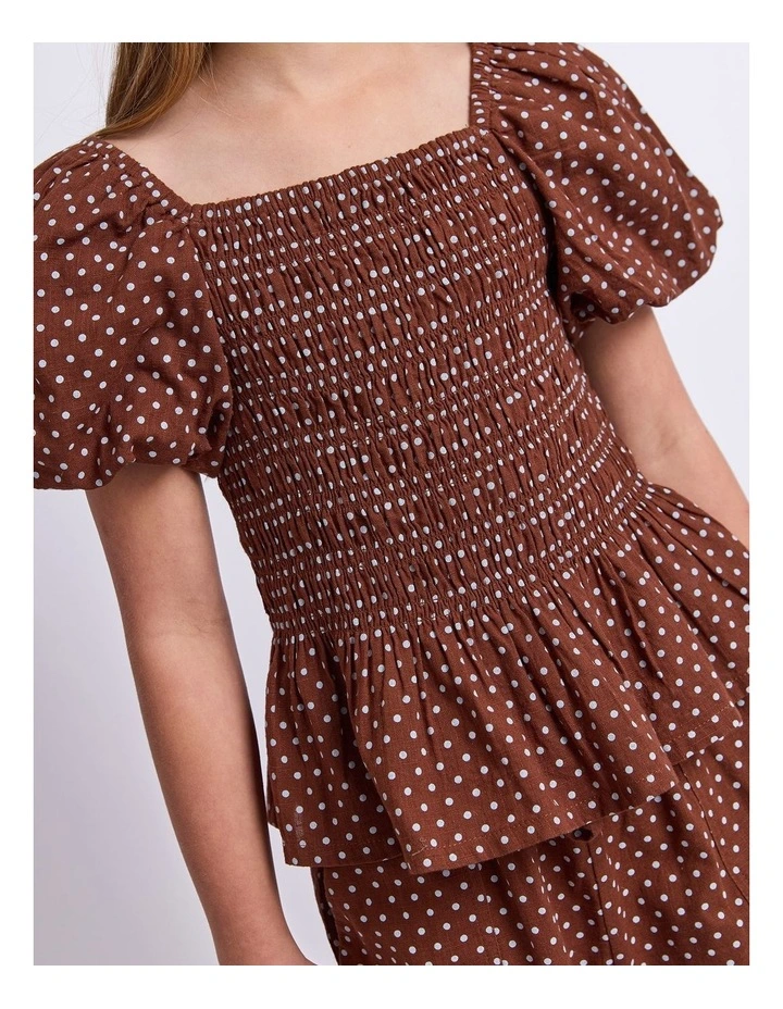 Bobbi Top (8-16 Years) in Chocolate image 4