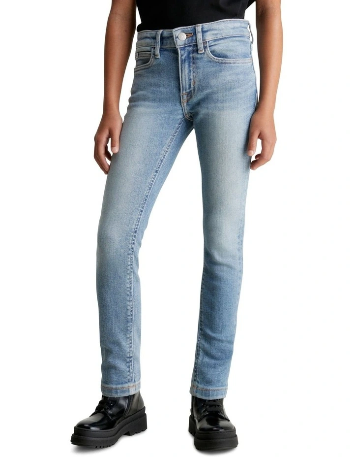 Calvin Klein Jeans Skinny Mr Straight Denim Jeans In Fresh River Blue