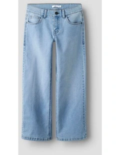 Rose Wide Leg Jeans in Light Blue Denim