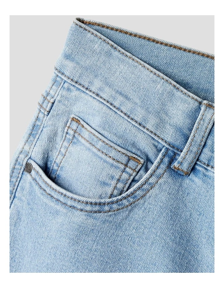 Rose Wide Leg Jeans in Light Blue Denim image 4