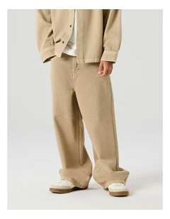 Ben Skater Twill Pants in Beige