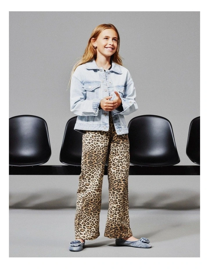 Rose Wide Printed Pants in Brown image 2