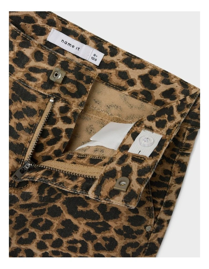 Rose Wide Printed Pants in Brown image 5