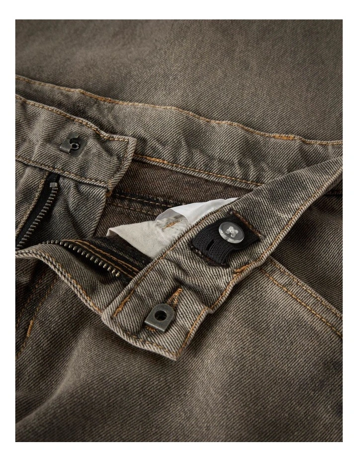 Ryan Straight Jeans in Brown image 5