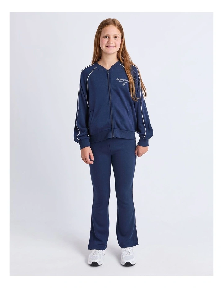Aspen Flare Trackpant (8 - 16 Years) in Navy image 4