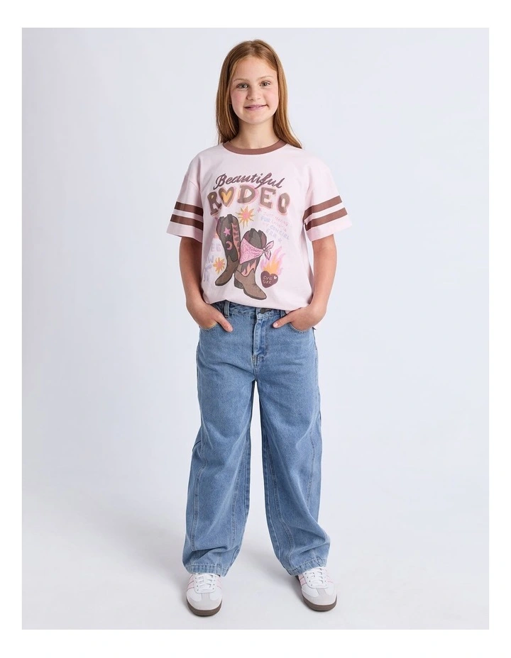 Emily Barrel Jean (8 - 16 Years) in Blue image 3