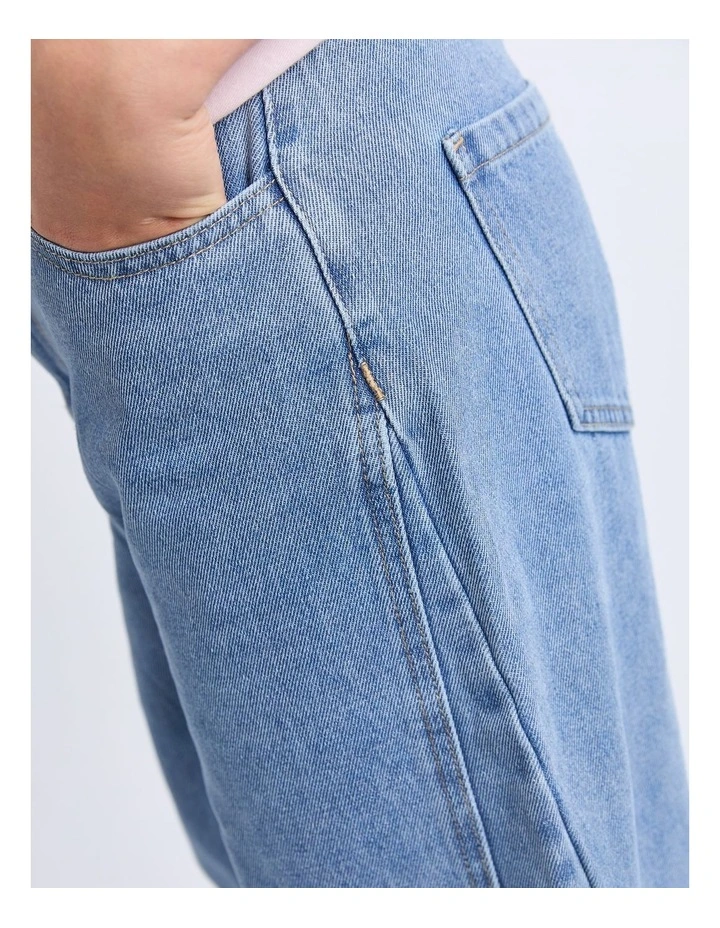 Emily Barrel Jean (8 - 16 Years) in Blue image 4