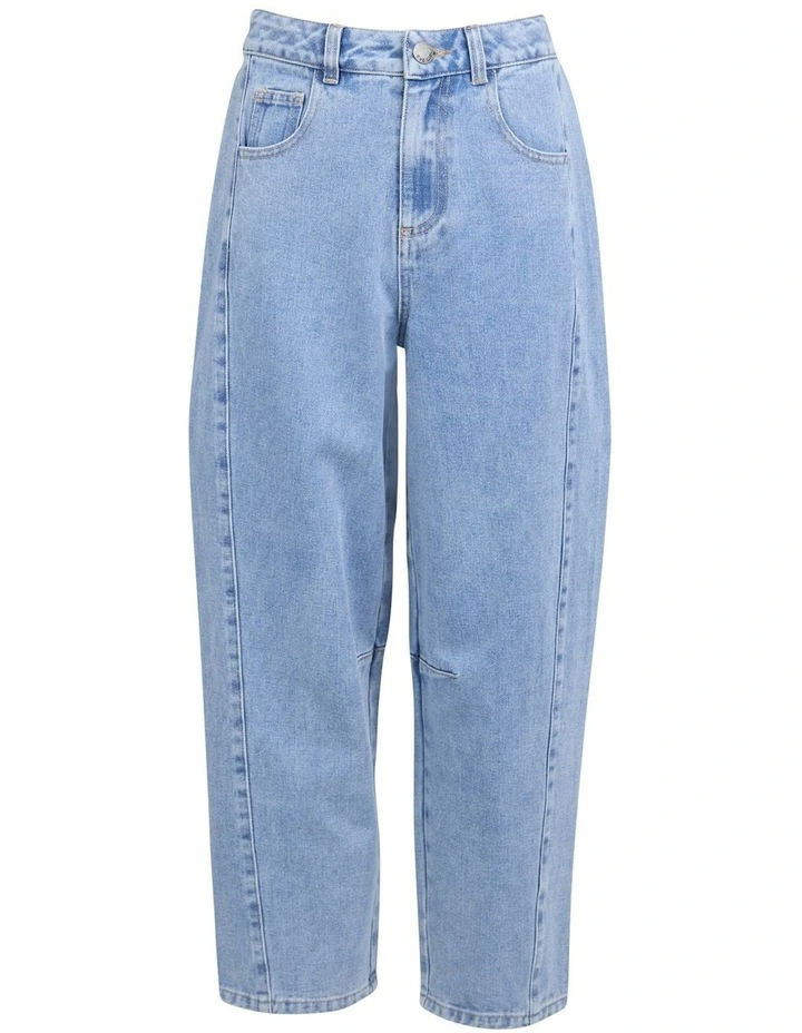 Emily Barrel Jean (8 - 16 Years) in Blue image 5