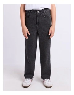 Gia High Rise Jean (8 - 16 Years) in Washed Black