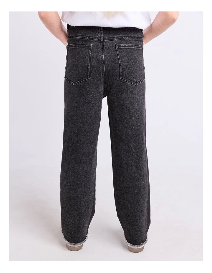 Gia High Rise Jean (8 - 16 Years) in Washed Black image 2