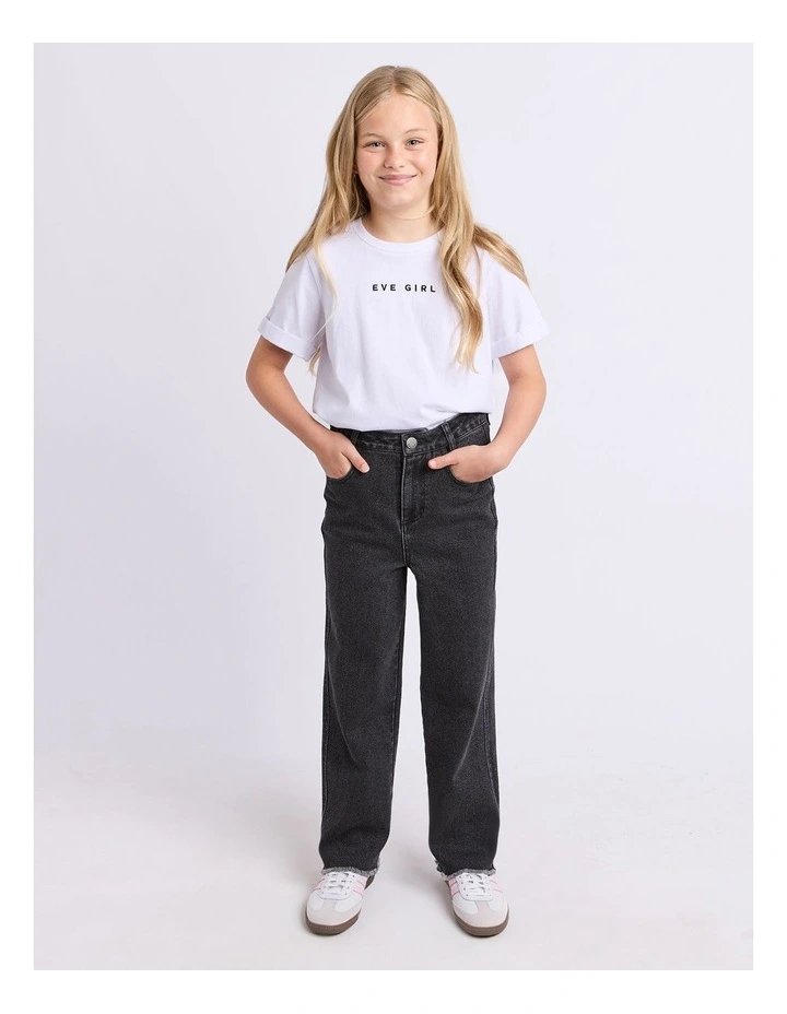 Gia High Rise Jean (8 - 16 Years) in Washed Black image 3