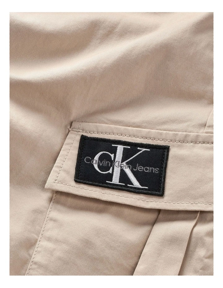 Multi Pocket Cargo Pants in Beige image 3