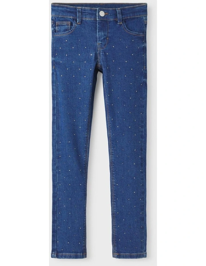 Salli Slim Jeans in Dark Blue Denim image 1