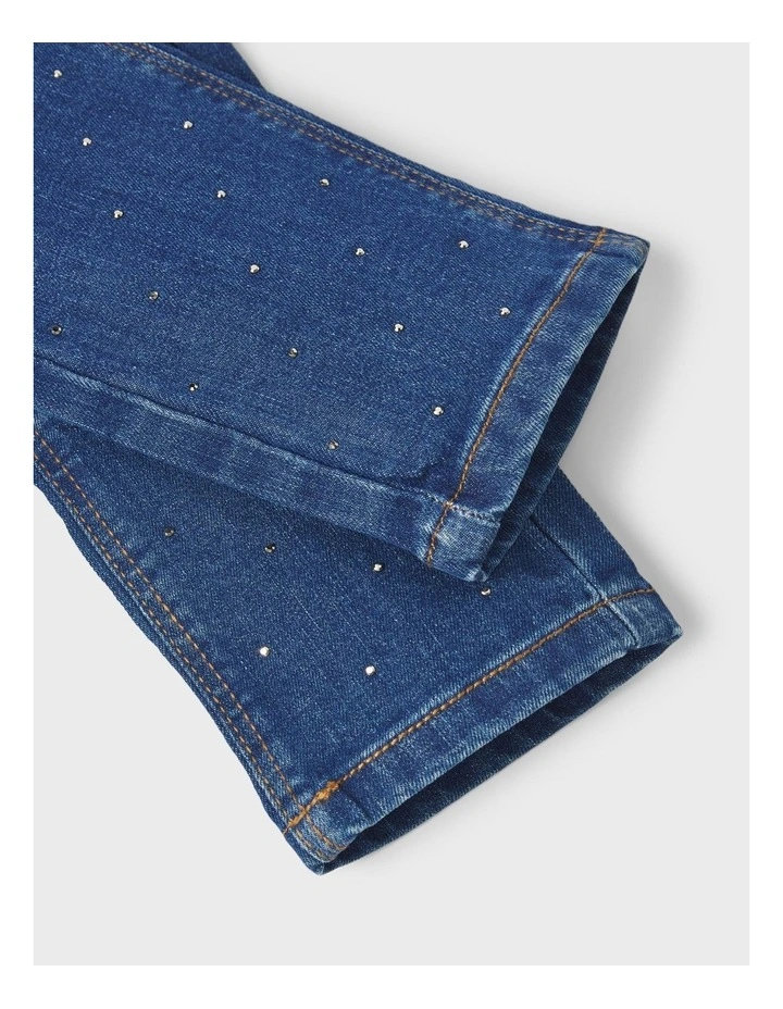 Salli Slim Jeans in Dark Blue Denim image 4