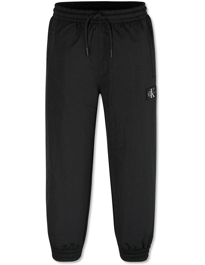 Mix Media Monochrome Jogger in Black image 1