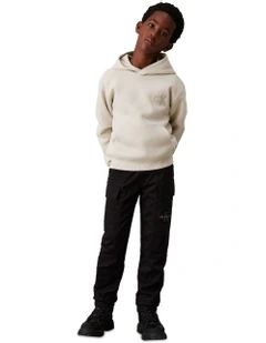 Woven Cargo Pants in Black