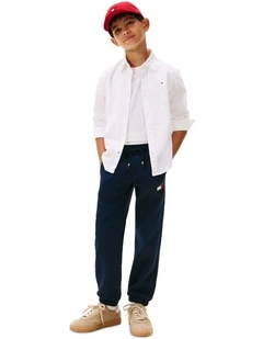 Boys 8-16 Hilfiger Flag Regular Fit Joggers in Blue