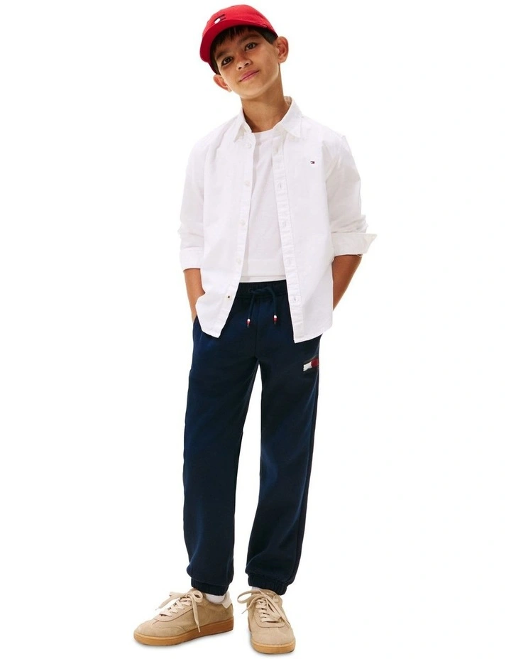 Boys 3-7 Hilfiger Flag Regular Fit Joggers in Blue image 1