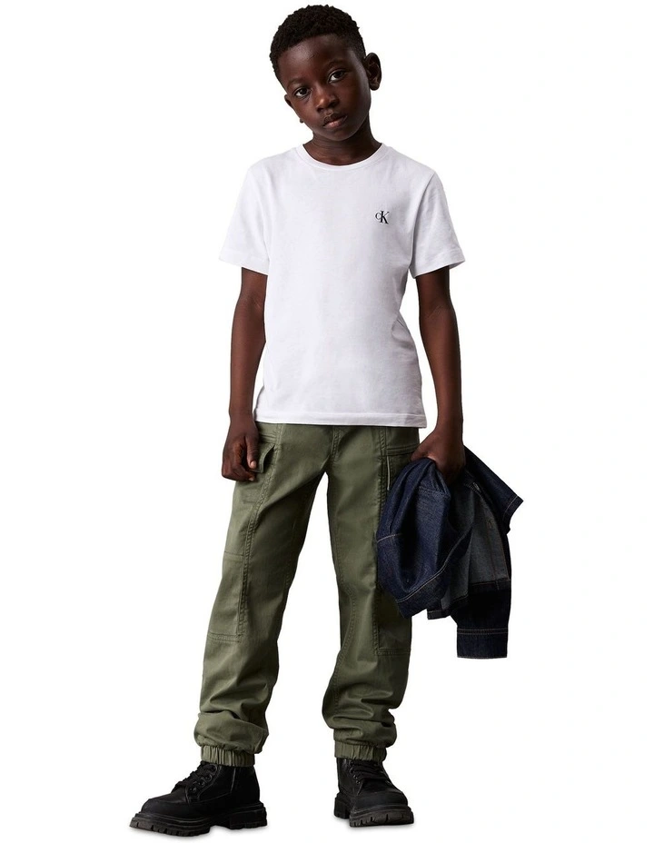 Woven Cargo Pants in Green image 1