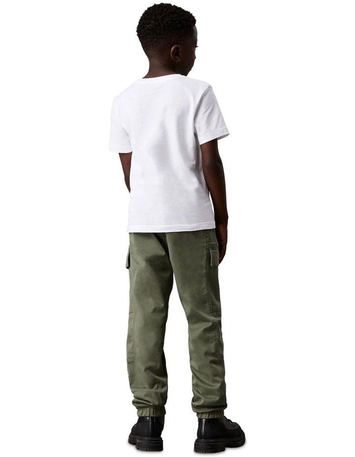 Woven Cargo Pants in Green image 2