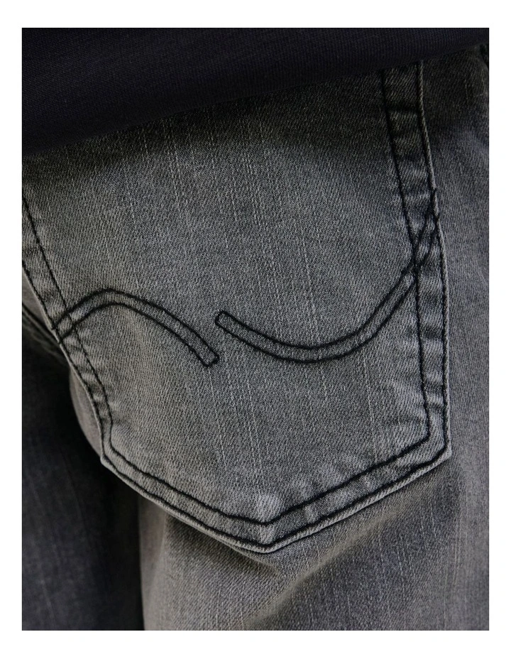 Glenn Original 902 Slim Jeans in Black Denim image 6