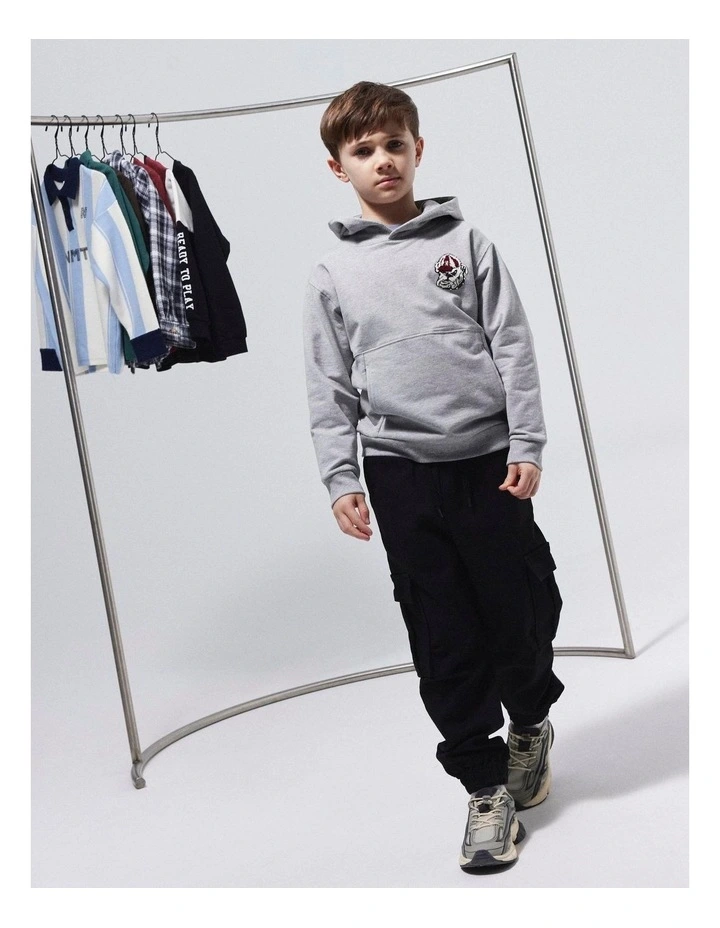 Skoma Relaxed Cargo Sweatpants in Black image 5