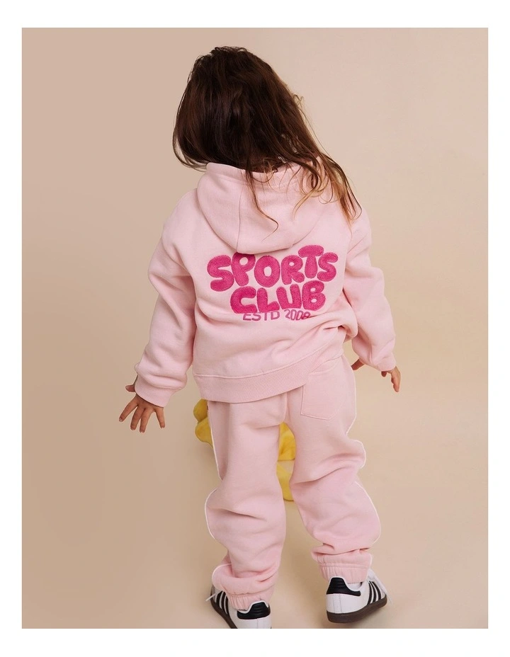 Sports Club Trackpant (3-7 Years) in Pale Pink image 3