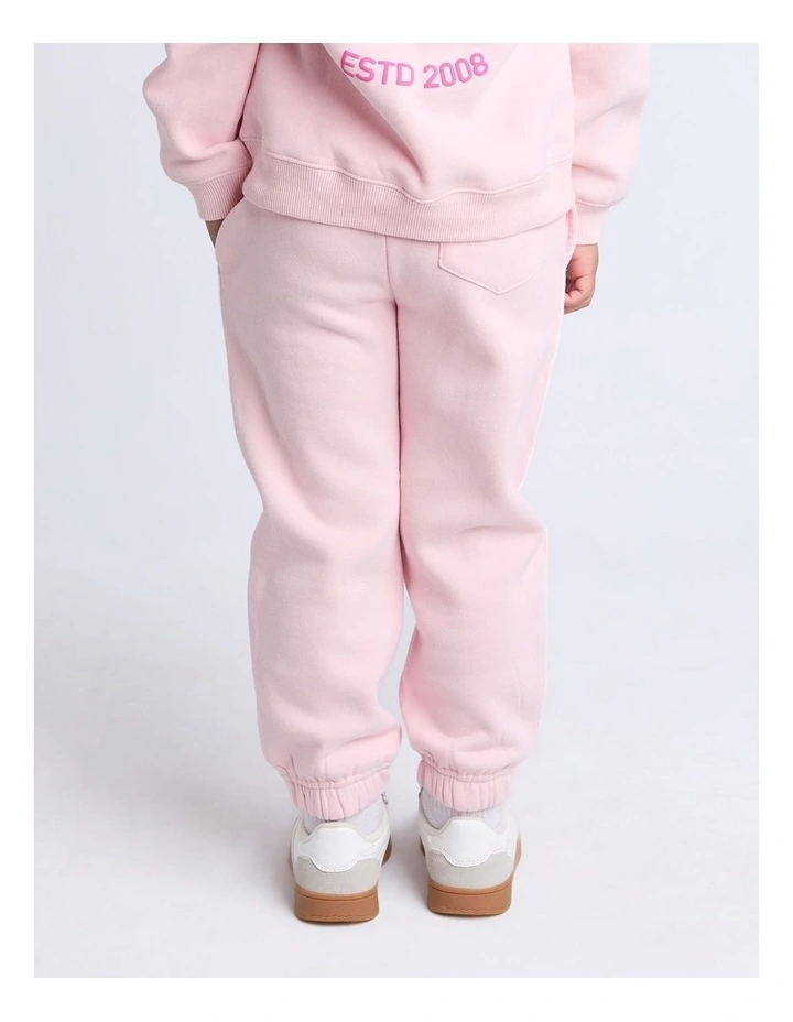Sports Club Trackpant (3-7 Years) in Pale Pink image 4