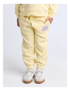 Sports Club Trackpant (3-7 Years) in Lemon