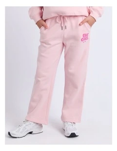 Sports Club Flare Trackpant (8 - 16 Years) in Pale Pink