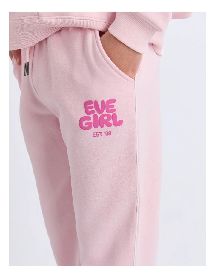 Sports Club Flare Trackpant (8 - 16 Years) in Pale Pink image 6