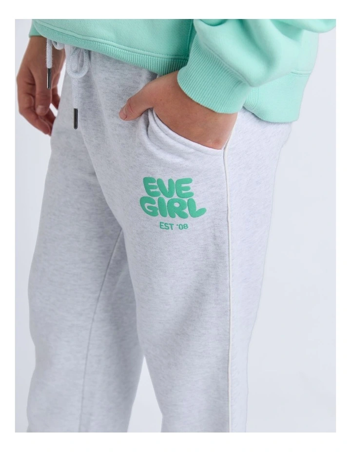 Sports Club Flare Trackpant (8 - 16 Years) in Snow Marle image 4