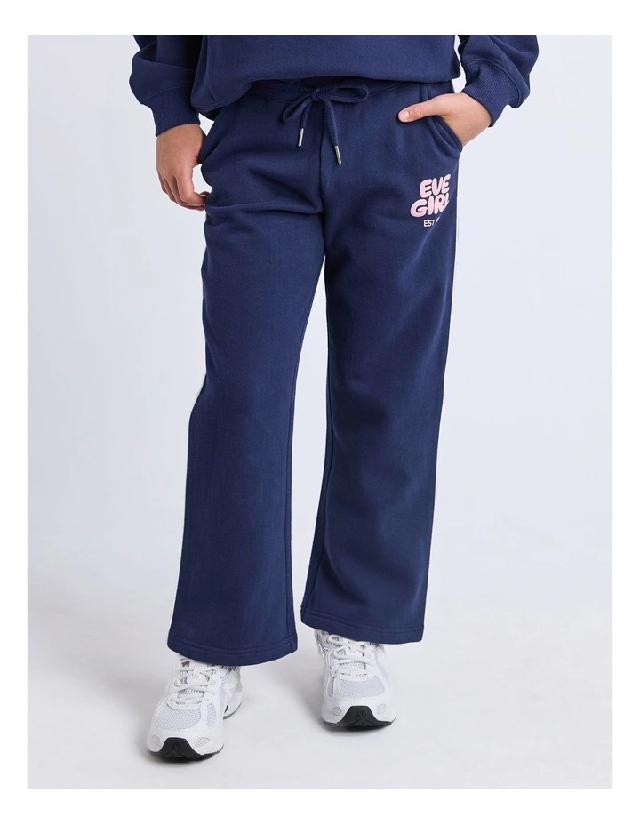 Sports Club Flare Trackpant (8 - 16 Years) in Navy image 1