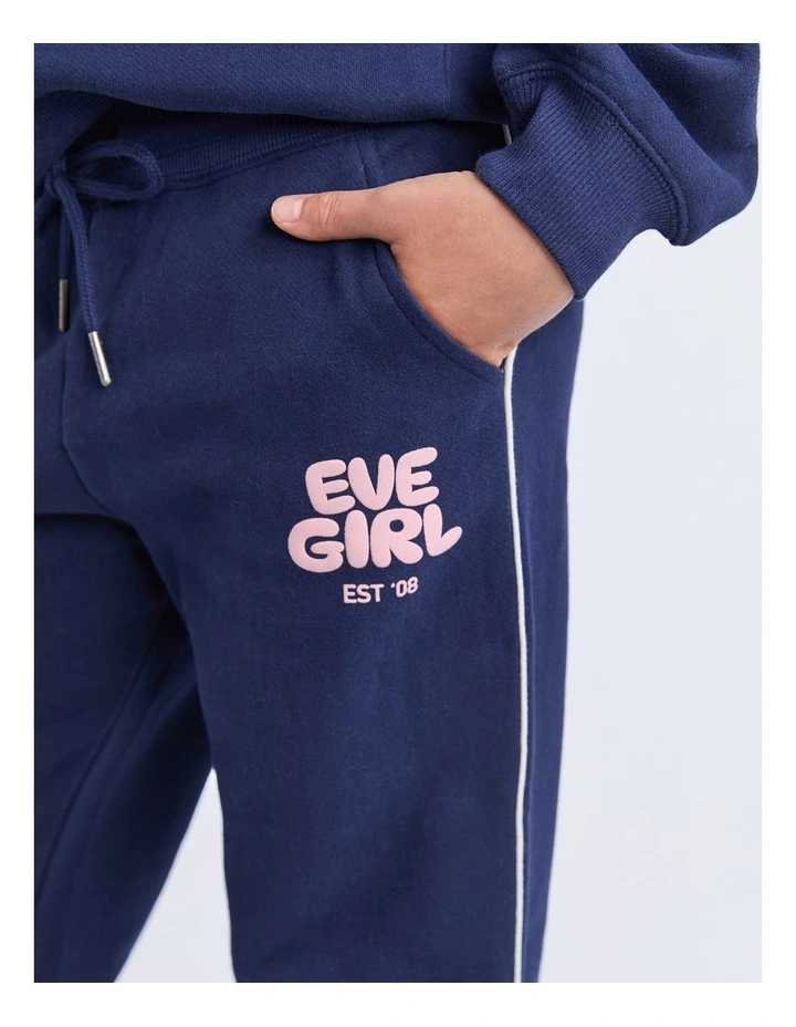 Sports Club Flare Trackpant (8 - 16 Years) in Navy image 4
