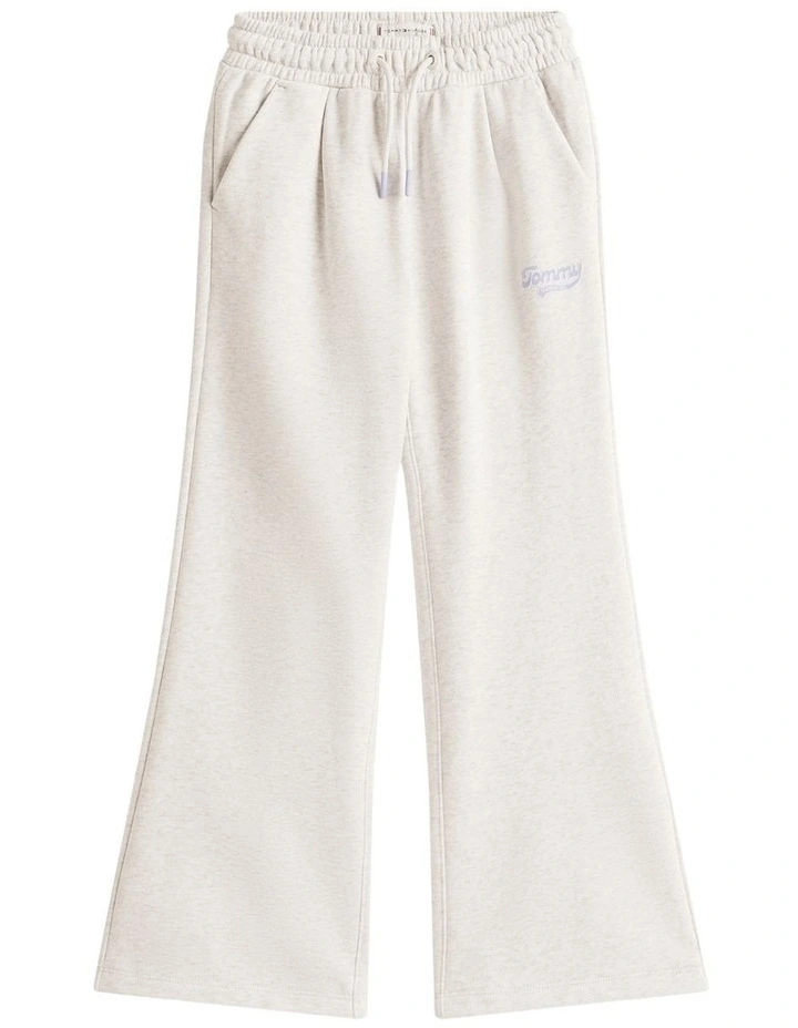Varsity Flock Logo Wide Leg Joggers (8-16 Years) in Grey image 5