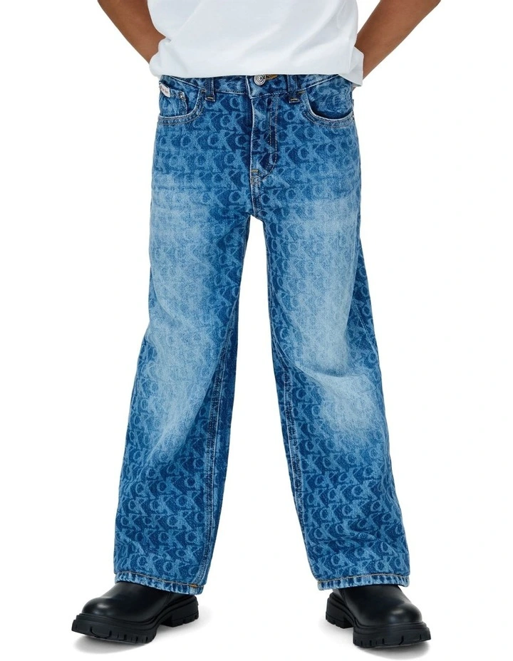 Skater Logo Jeans (8-17 Years) in Light Billboard image 3