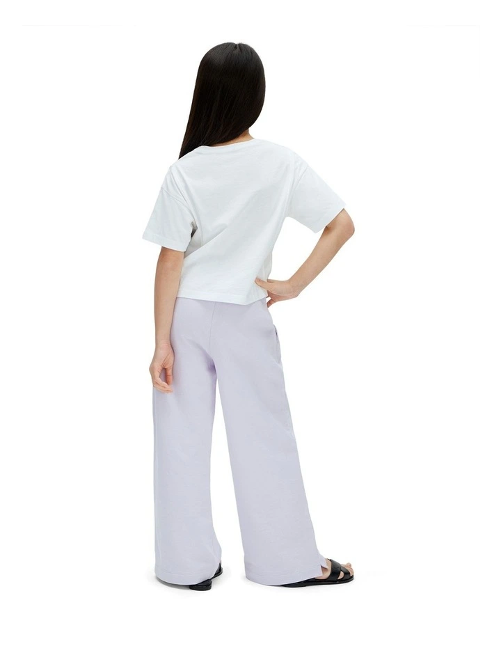 Wide Leg Sweat Pants (8-16 Years) in Purple image 2