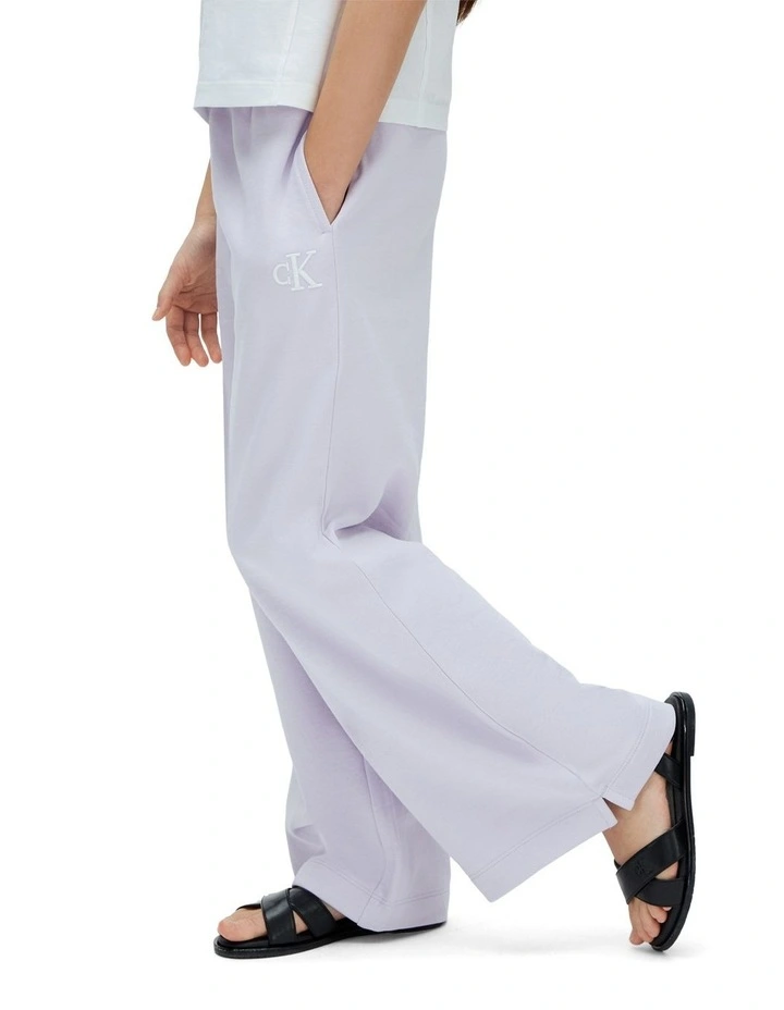 Wide Leg Sweat Pants (8-16 Years) in Purple image 3