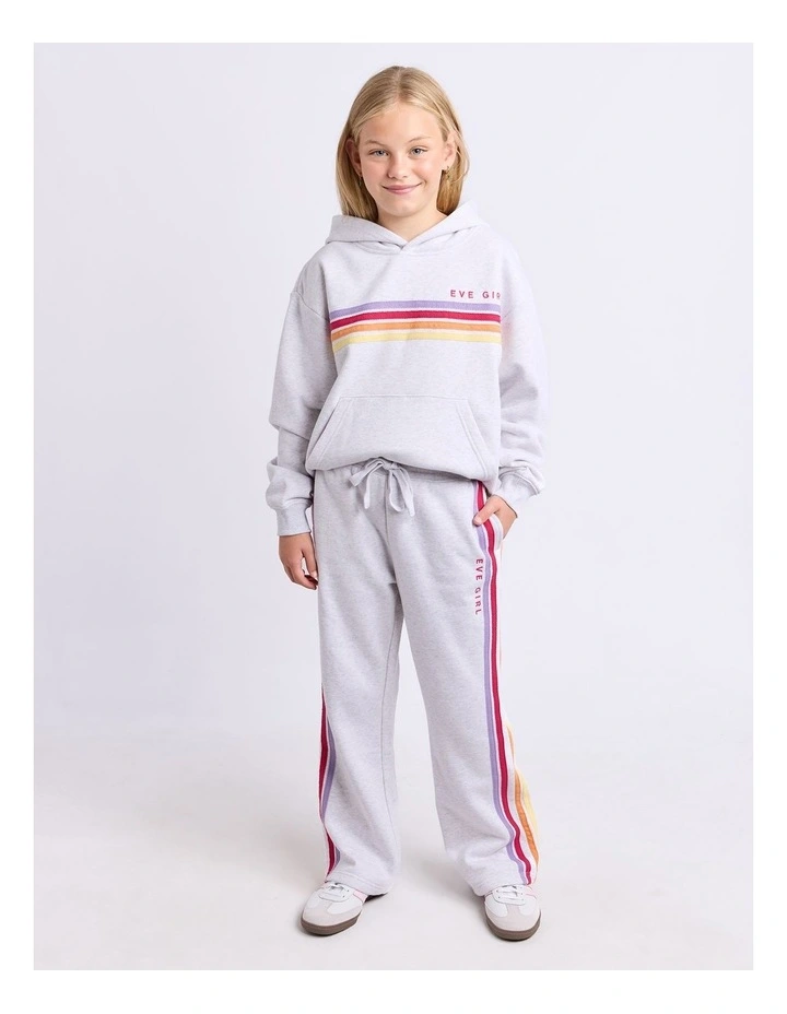 Retro Trackpant (8-16 Years) in Grey Marle image 3