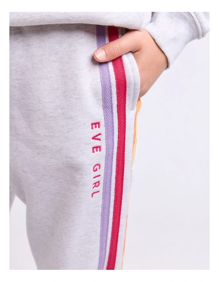 Retro Trackpant (8-16 Years) in Grey Marle image 4