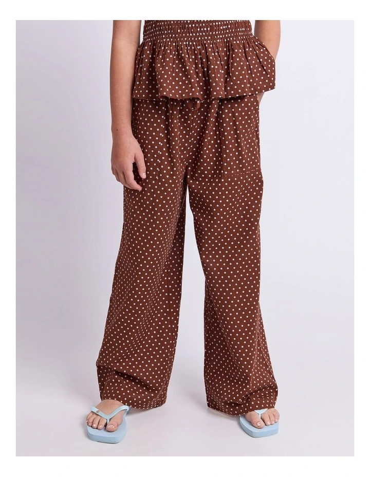 Bobbi Pant (8-16 Years) in Chocolate image 1