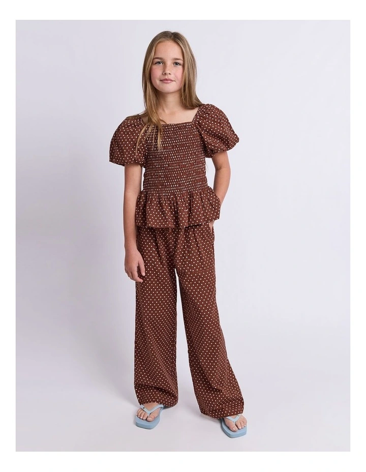 Bobbi Pant (8-16 Years) in Chocolate image 2