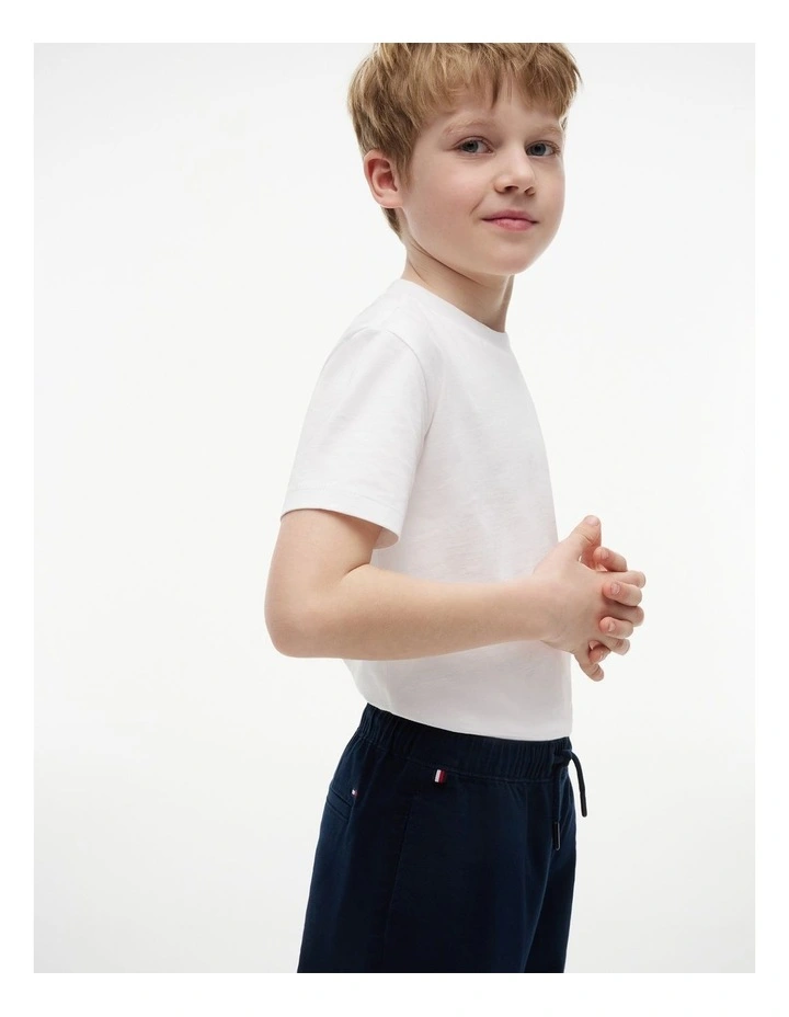 Boys Essential Loose Twill Trousers (8-16 Years) in Blue image 3