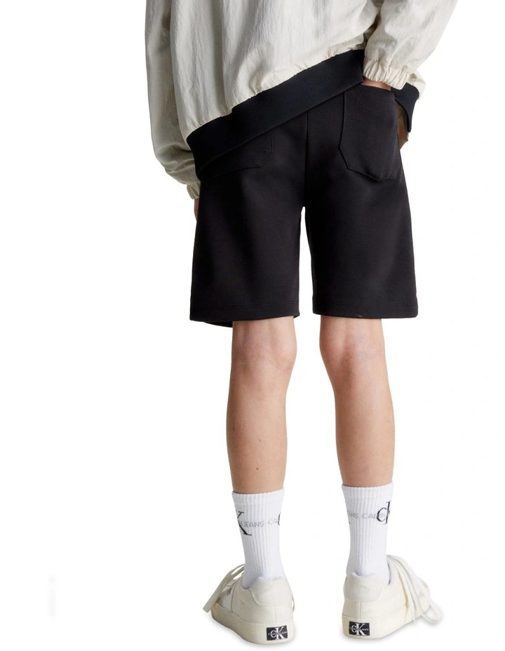 Logo Tape Shorts in Black image 2
