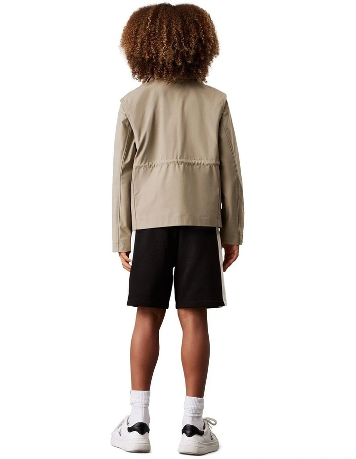 Colour Block Relaxed Shorts (8-16 Years) in Black image 2