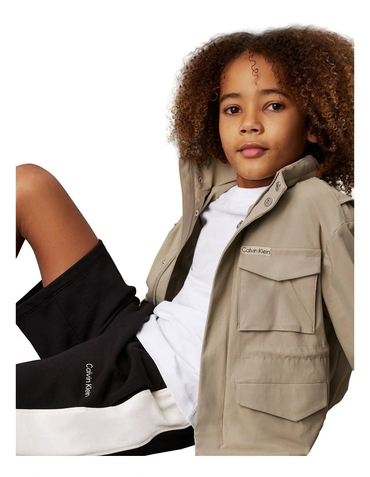 Colour Block Relaxed Shorts (8-16 Years) in Black image 4